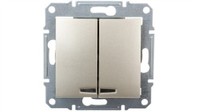 Sedna Łącznik Świecznikowy 10Ax Z Podświetleniem Led Tytanowy Sdn0300368