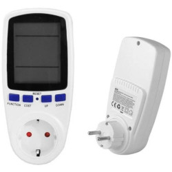 Watomierz cyfrowy LCD gniazdkowy licznik zużycia energii elektrycznej M150 (do gniazdek typu 2P+Z) LTC