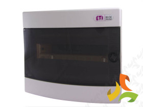 Rozdzielnica natynkowa 12 modułowa 1x12M drzwi transparentne IP40 ECT12PT 001101001 ETI