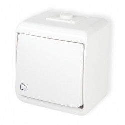 JUNIOR biały Łącznik dzwonkowy IP54 WHE-4 KARLIK