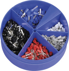 Wire end ferrules kit, 0.25 to 1.0 mm², 150 pieces, V30SO000002