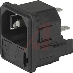 Złącze IEC IEC C14, na Zatrzask Męski 10A Prosty liczba bezp 2 Szybkozłączne Schurter