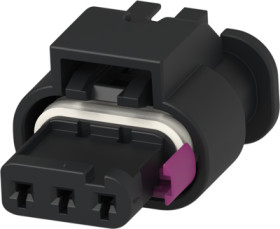 Socket, unequipped, 3 pole, straight, 1 row, black, 1-1670917-1