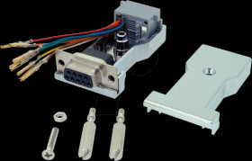12037529 Adapter, DB9 socket/RJ45 socket, mounting kit