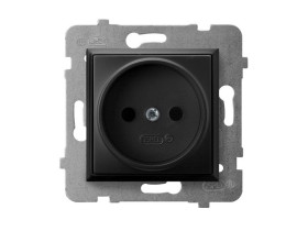 ARIA Gniazdo pojedyncze czarny metalik GP-1U/m/33 OSPEL