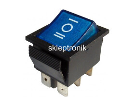 Przełącznik koł. ON/OFF/ON IRS-203 230V szer. nieb