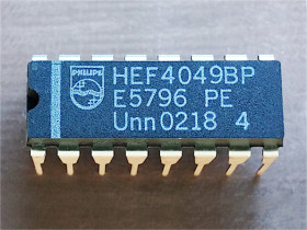 CMOS 4049 DIP16/25 PH HEF4049BP