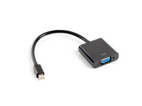 Adapter mini DisplayPort 1.2 - VGA 0,1m biały AD-0006-BK