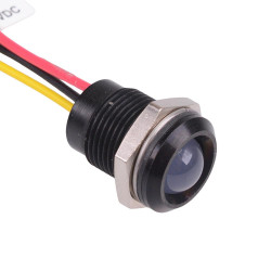 Q14P5BYYHRY12E-X0350 Hyper Bright Red / Yellow Prominent 14mm 12VDC LED Panel Indicator IP67 APEM