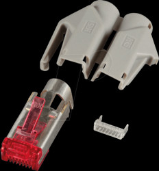 H7641.12 RJ45 Hirose plug Cat-6, TM21, grey