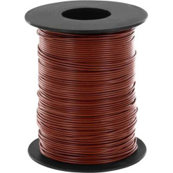 Donau 119-18 Strand Wire Brown 1x0.14mm&#xB2; Plastic Insulated 100m Coil