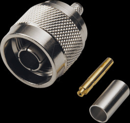 N-Reverse-Crimp plug RG58/141