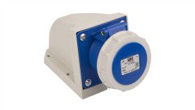 Gniazdo Stałe 16A 3P 230V Niebieskie Ip67 /Bez Dławnicy/ 1132-6