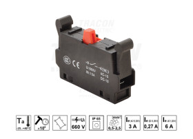 Element stykowy do serii przycisków NYG(K), NC CE2