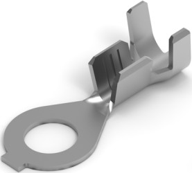 Uninsulated ring cable lug, 0.8-2 mm², AWG 18 to 14, 4.34 mm, M4, 2825326-3