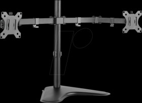 BP0045 Dual monitor stand, 13-32", steel, arm length: each 460 mm