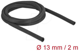 19171 Woven Sleeve self-closing heat-resistant 2 m x 13 mm black