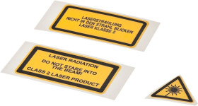 Akcesoria do lasera, Pasek/znaczek etykietujący, samoprzylepny z plastiku, do lasera klasy 2, AP000026