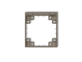 MINI Ramka pośrednia do gniazd bryzgoszczelnych z uziemieniem schuko czekoladowy 49MRPB-1s KARLIK