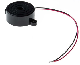 Brzęczyk piezoelektryczny średnica 32mm, sygnał ciągły 85dB RS PRO