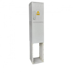 Obudowa termoutwardzalna 26x42 z fundamentem pusta IP44 lakier rozdzielnia elektryczna złącze kablowe 260x420x250 ZK24 Fundament