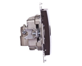 Simon 54 Gniazdo antenowe R/TV końcowe separowane brąz mat DAK.01/46