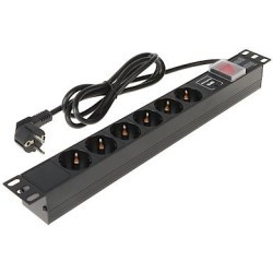 Listwa zasilająca 8 gniazd Schuko L19/6VP