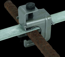 308031 Pressure clamp, bright steel