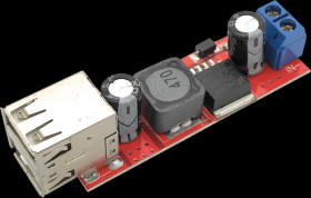 Developer boards - voltage regulator 6...40 V DC to 2x USB 5V/3A