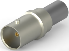 BNC jack 75 Ω, RG-59, RG-59A, RG-59B, crimp connection, straight, 5221199-2