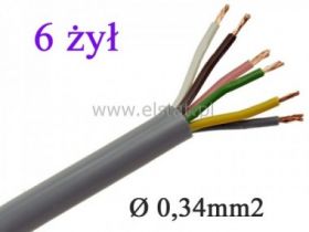 Przewód sterowniczy LIYY 6 x 0,34, TRONIC
