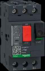GV2ME10 Motor protection switch, TeSys GV2, 3-pin, thermal-magnetic