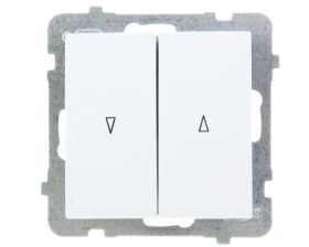 AS Łącznik żaluzjowy biały ŁP-7G/m/00