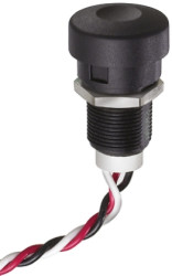 Przełącznik przyciskowy z efektem Halla IP67 9mA 1.25mA Trzpień Wstępnie okablowany Liniowe, -40 → +85°C,