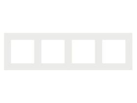 SIMON 55 Ramka 4 poczwórna LINE jasnoszary mat TR4/114 KONTAKT SIMON