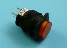 MNG-230Y 1,5A LED-230V PRZYCISK OKRĄGŁY