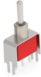 Toggle switch, metal, 1 pole, latching, On-On, 5 A/120 VAC, 28 VDC, silver-plated, 3-1825136-7