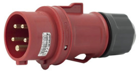 Wtyczka przenośna 16A 5P 400V czerwona IP44 SpeedPRO 13301\P01