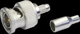 100023460 BNC cable connector, crimp G4 (RG-179B/U) crimp/crimp standard