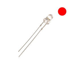 DIODA LED 3mm CZERWONA 5,8cd SUPER JASNA ! 5800mcd 30 st.