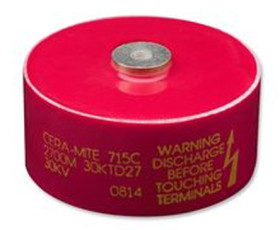 Jednowarstwowy kondensator ceramiczny (SLCC) 30kV dc 500pF Zacisk śrubowy 0814 Y5U -20 → +80