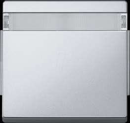 343960 Rocker with label field, aluminium