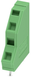 PCB terminal, 2 pole, pitch 5 mm, AWG 24-14, 16 A, spring-clamp connection, green, 1889301