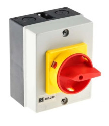 Przełącznik izolacyjny bez bezpiecznika 4-biegunowy 20 A 7,5 kW 3-fazowy IP65