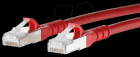 130845B066-E Patch cord RJ45 Cat.6A AWG26 S/FTP LSHF 20.0 m red