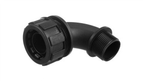 Dławnica Kątowa Do Węża Osłonowego M25 Ip65 Silvyn Mpc 90 M25x1,5 Czarna...