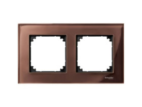 MERTEN M-ELEGANCE szkło ramka 2 podwójna mahoniowy MTN4020-3215 SCHNEIDER ELECTRIC