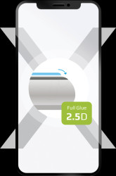 FIXGFA-1203-BK Protective film, Full Cover 2.5D tempered glass, iPhone 15 Pro M