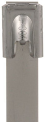 Cable tie, releasable, stainless steel, (L x W) 362 x 7.9 mm, bundle-Ø 12.7 to 102 mm, natural, UV resistant, -60 to 538 °C, MLT