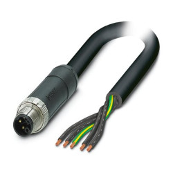 Kabel zasilający 5 Core Polichlorek winylu PVC Sheath Black, Grey